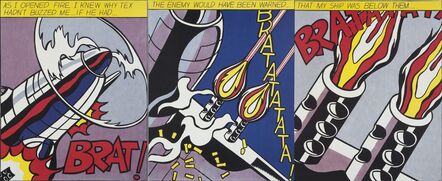 Roy Lichtenstein, ‘As I Opened Fire (triptych)’, 1964