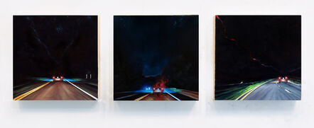 Edie Nadelhaft, ‘Night Tripper Triptych’, 2023