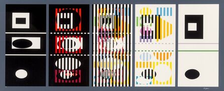 Yaacov Agam, ‘The Five Phases (Gray)’