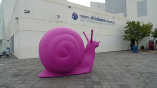 Cracking Art Group:  Pink Snails Miami, installation view
