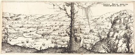 Augustin Hirschvogel, ‘Landscape with the Conversion of Saint Paul’, 1545