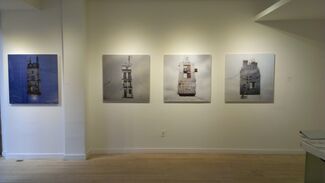 Flying Houses and Spectrum Paintings, installation view