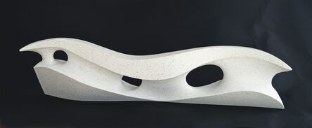 Jeremy Guy, ‘White Water - long, smooth, abstracted, engineered white marble sculpture’, 2015