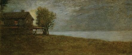 William Morris Hunt, ‘Moonlit Shore’, 1864