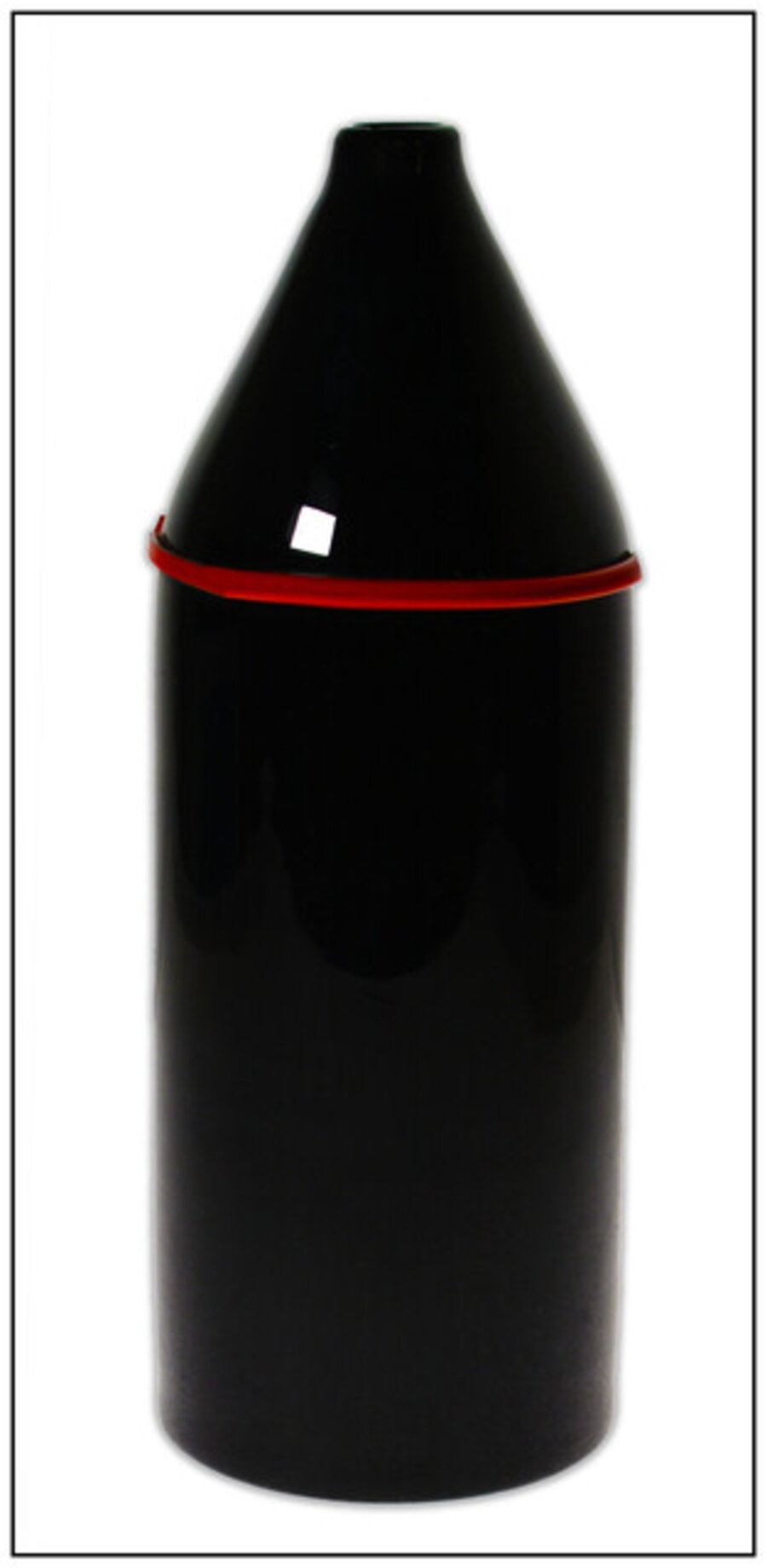 Red Lipped Murano Glass Vessel