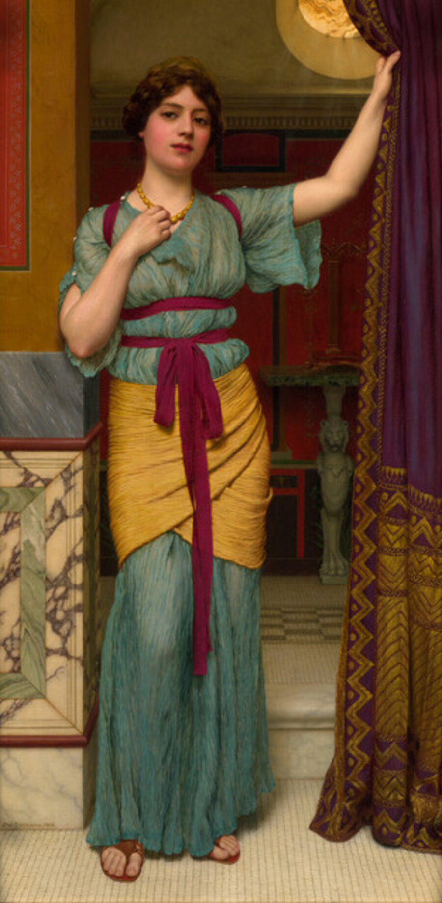 A Pompeian Lady in Blue