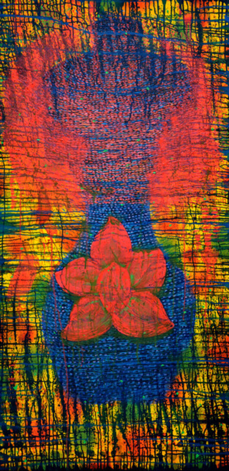 Torso With Pink Flower