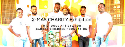 X-MAS CHARITY EXHIBITION, installation view