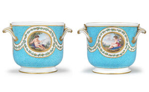 Pair of bottle coolers from a service made for Madame du Barry (seaux à bouteille)