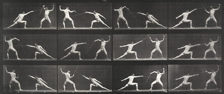 Eadweard Muybridge, ‘Plate 349. Fencing’, 1887