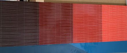 Kate Shepherd, ‘Slanted Blue Ground, Four Red Panels (Maroon to Poppy)’, 2004