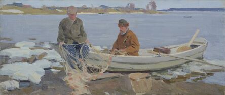 Aleksandr Timofeevich Danilichev, ‘Oka River fishermen’, 1965