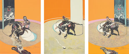 Francis Bacon, ‘Triptyque de la tauromachie (Bulfighting Triptych) (S. 29, T. 37)’, 1990