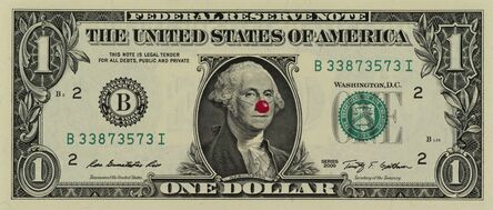 Hans-Peter Feldmann, ‘1 Dollar Bill with Red Nose’
