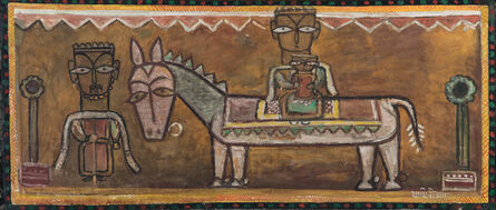 Jamini Roy, ‘Untitled (Flight into Egypt)’, Not dated