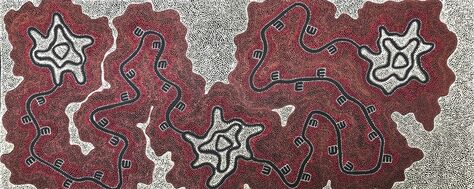 Stephanie Napurrurla Nelson, ‘Janganpa Jukurrpa (Brush-tail Possum Dreaming)- Mawurrji ’