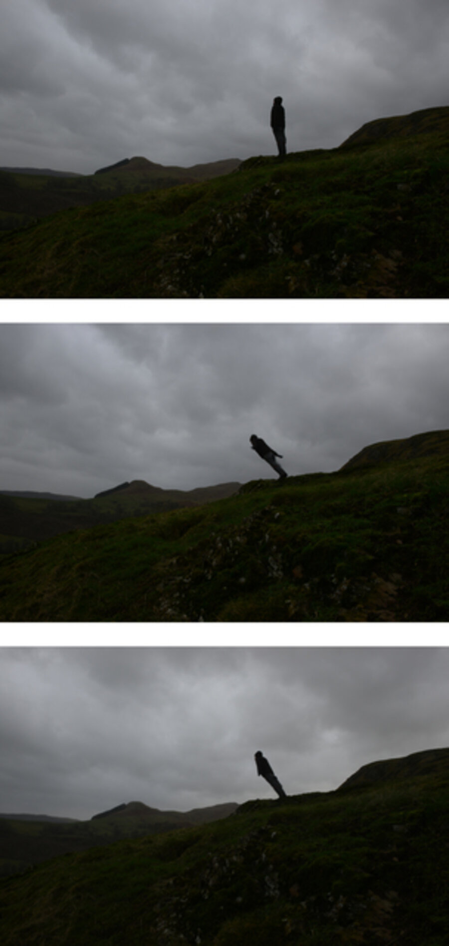 Leaning into the wind, Dumfriesshire, Scotland, 15 January 2015