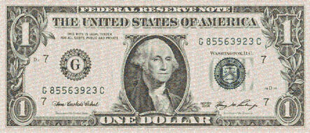 Robert Silvers, ‘One Dollar Bill (large)’, 2010