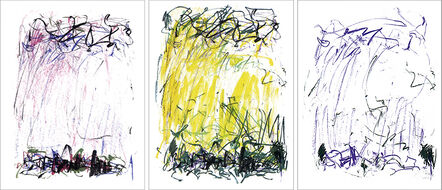 Joan Mitchell, ‘Sides of a River I, II, and III’, 1981