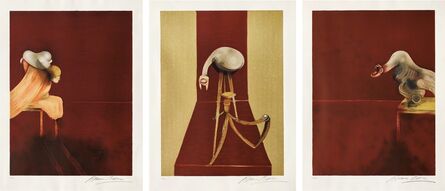 Francis Bacon, ‘Deuxième version du triptyque, 1944, (after, Second Version of the Triptych 1944)’, 1989