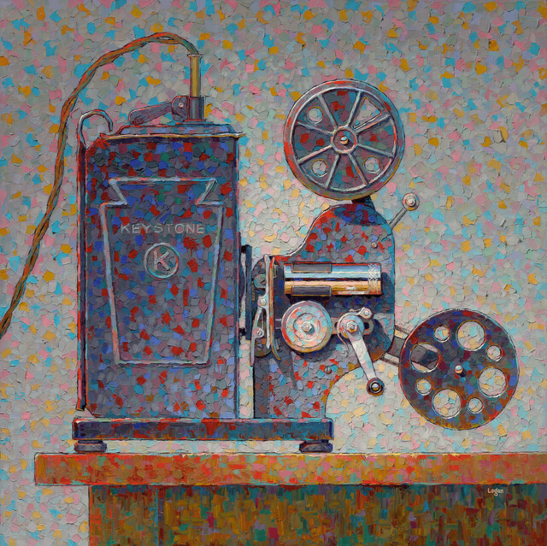 Keystone Hand Crank Projector