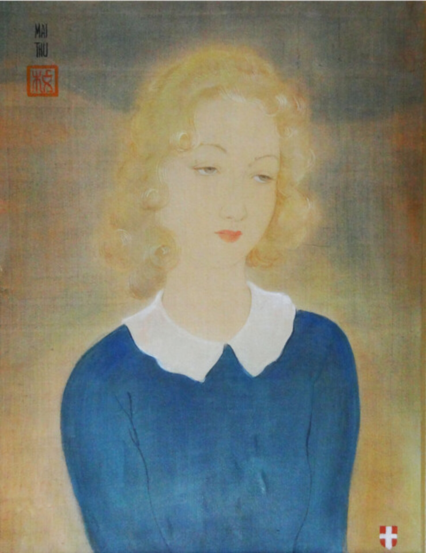 Portrait d’une jeune femme blonde