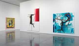 Albert Oehlen: Elevator Paintings: Trees, installation view