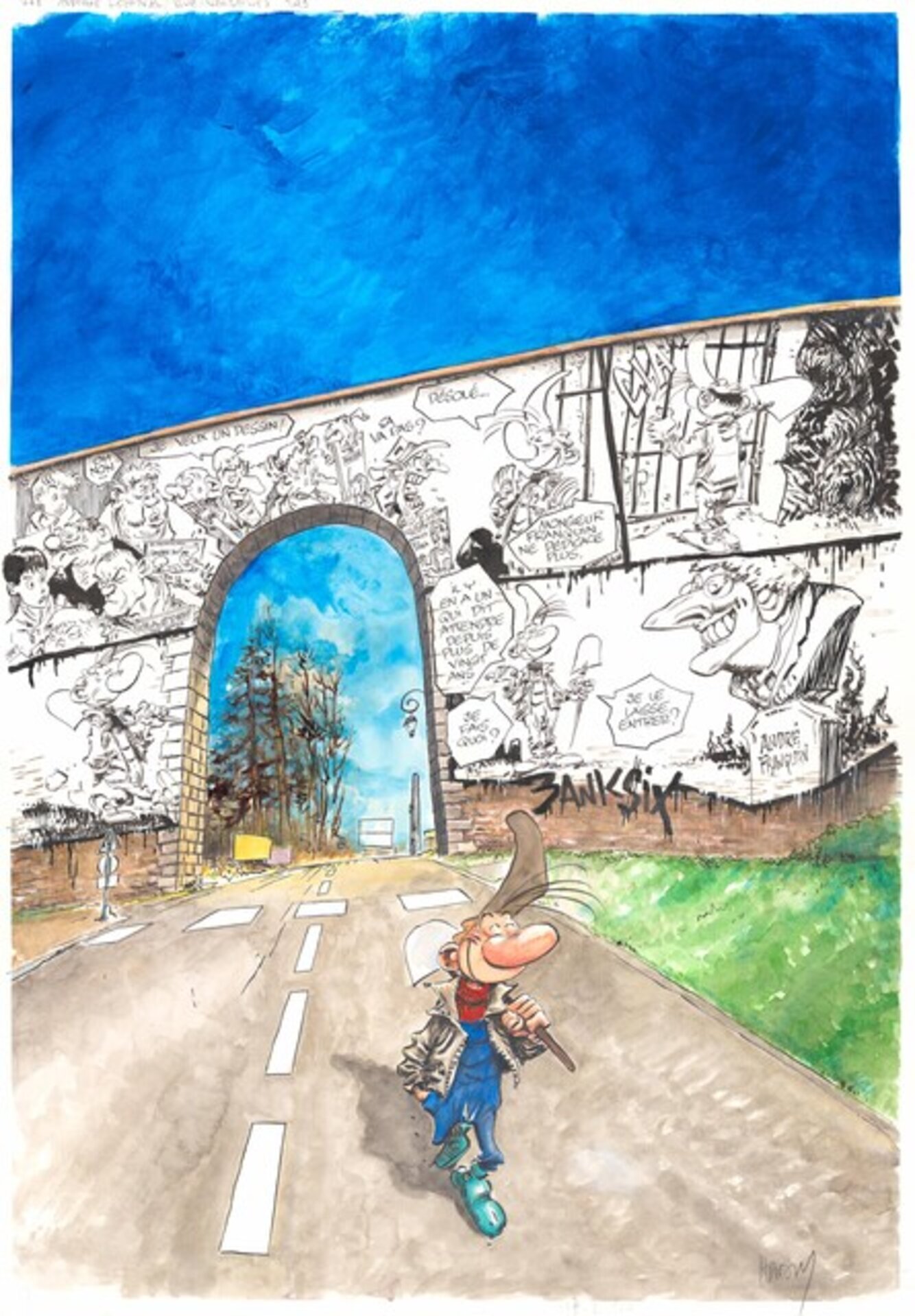 Affiche "Franquin" festival Buc