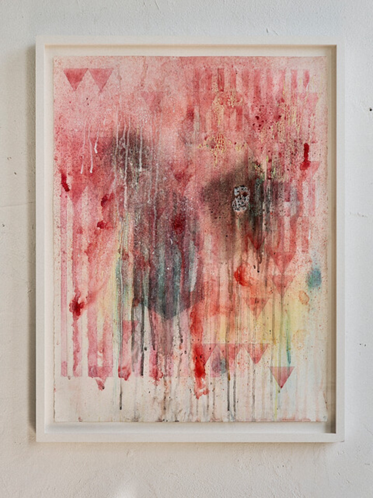 Untitled (Red flows and veils; garden syntactic arrangements) ii