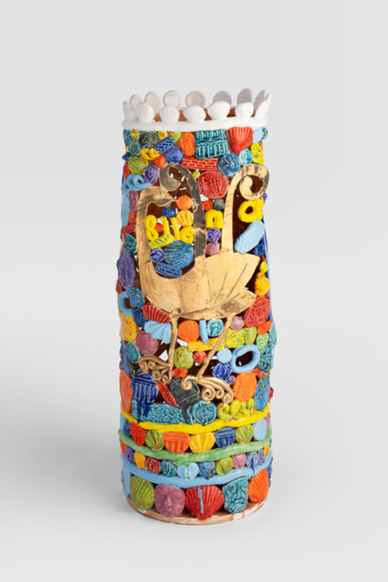 Silence settles on the clocks - Lyebird Vase