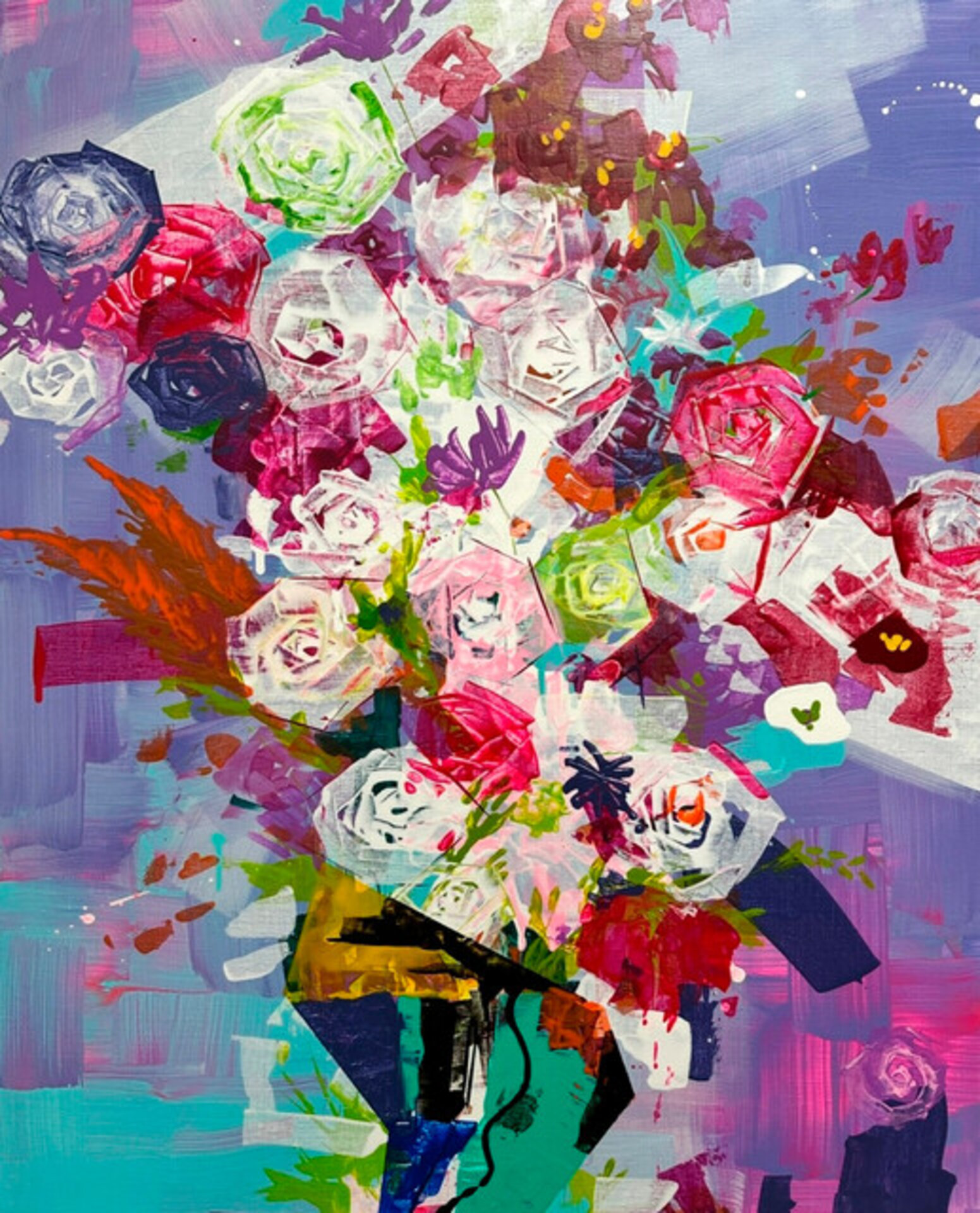 Roses and Vase