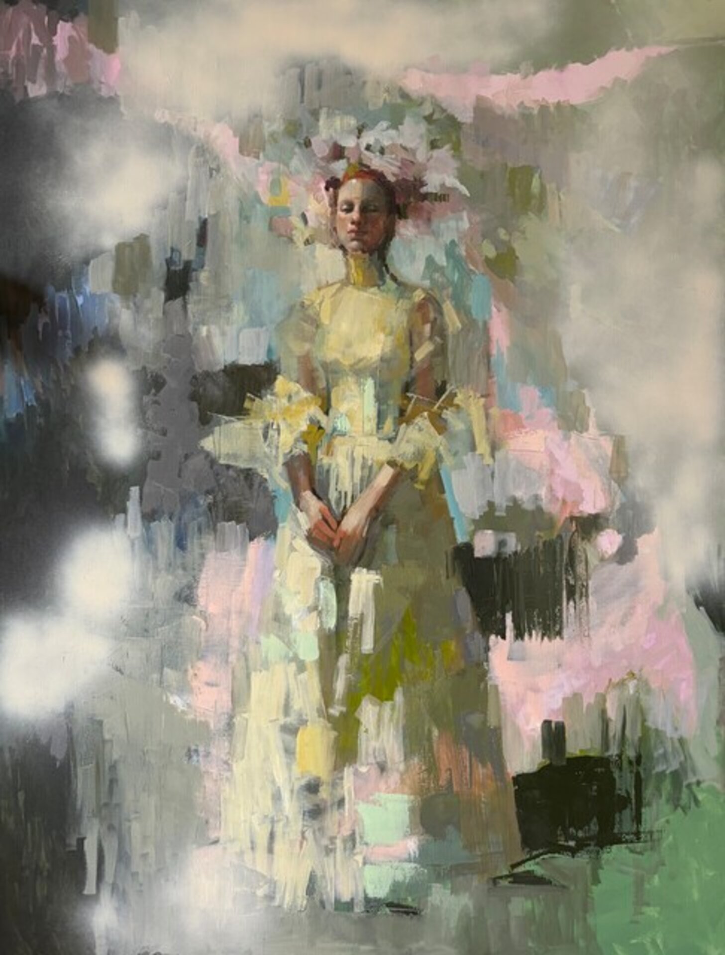 The girl with the yellow dress