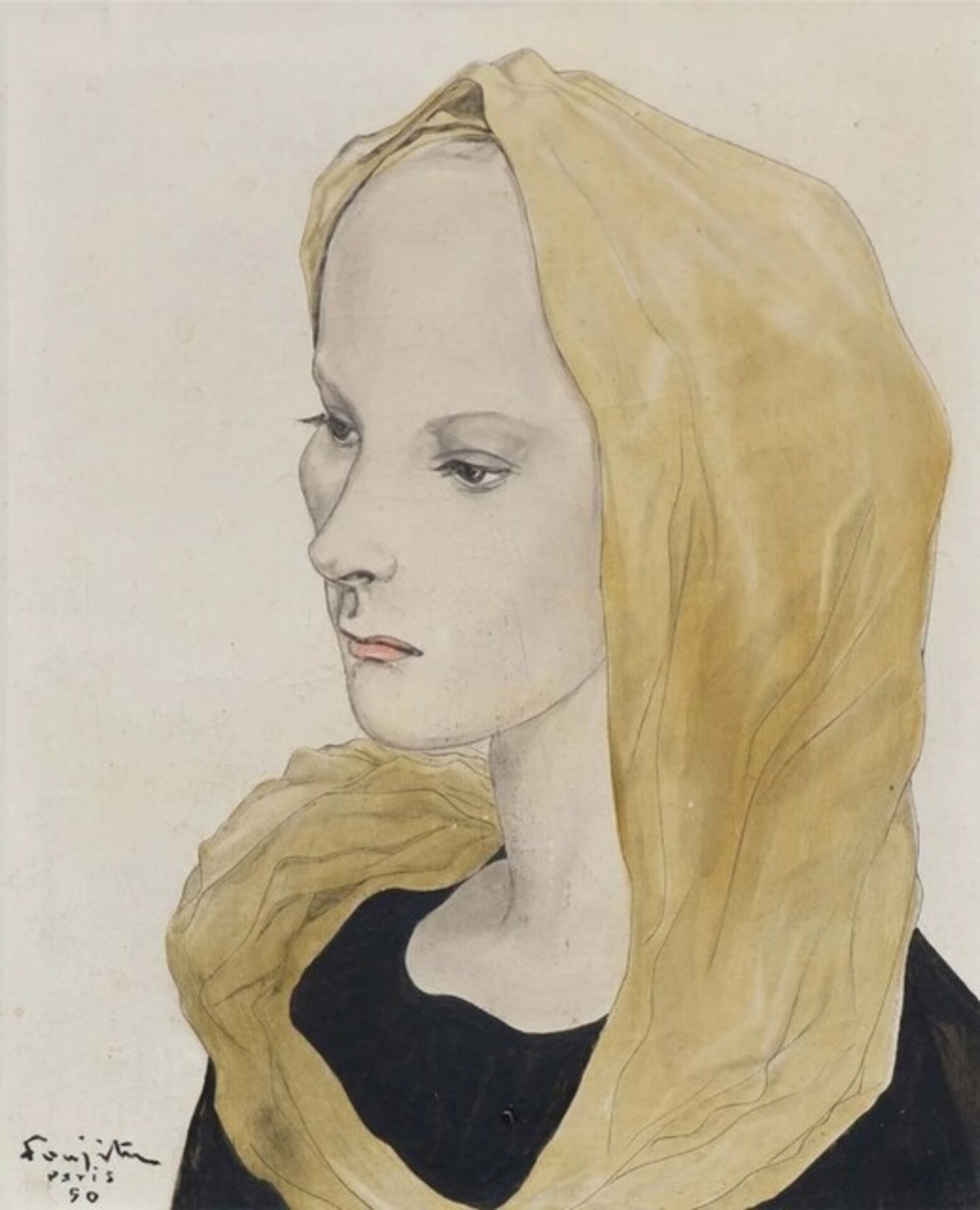 La fille à l'écharpe jaune