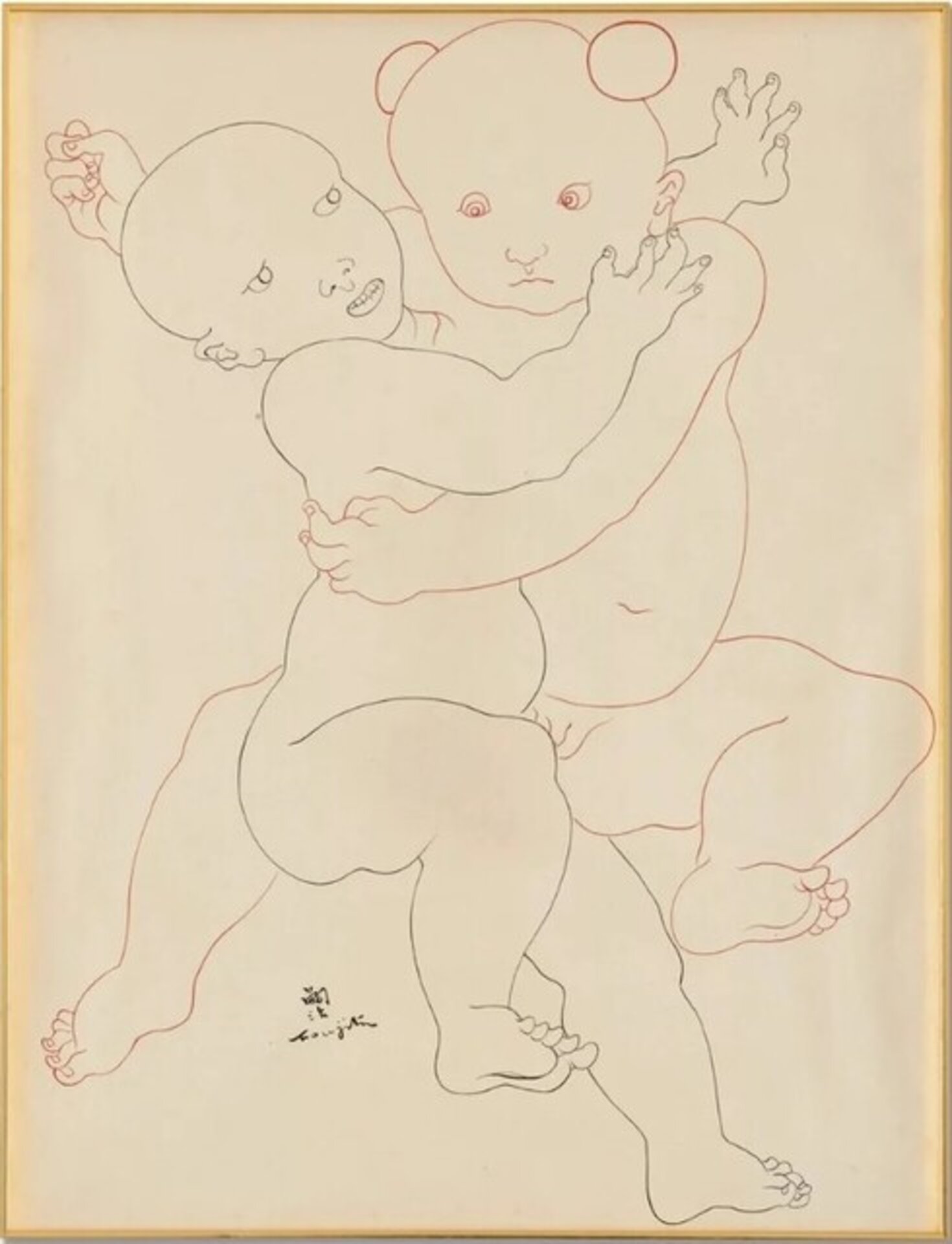 Deux enfants nus
