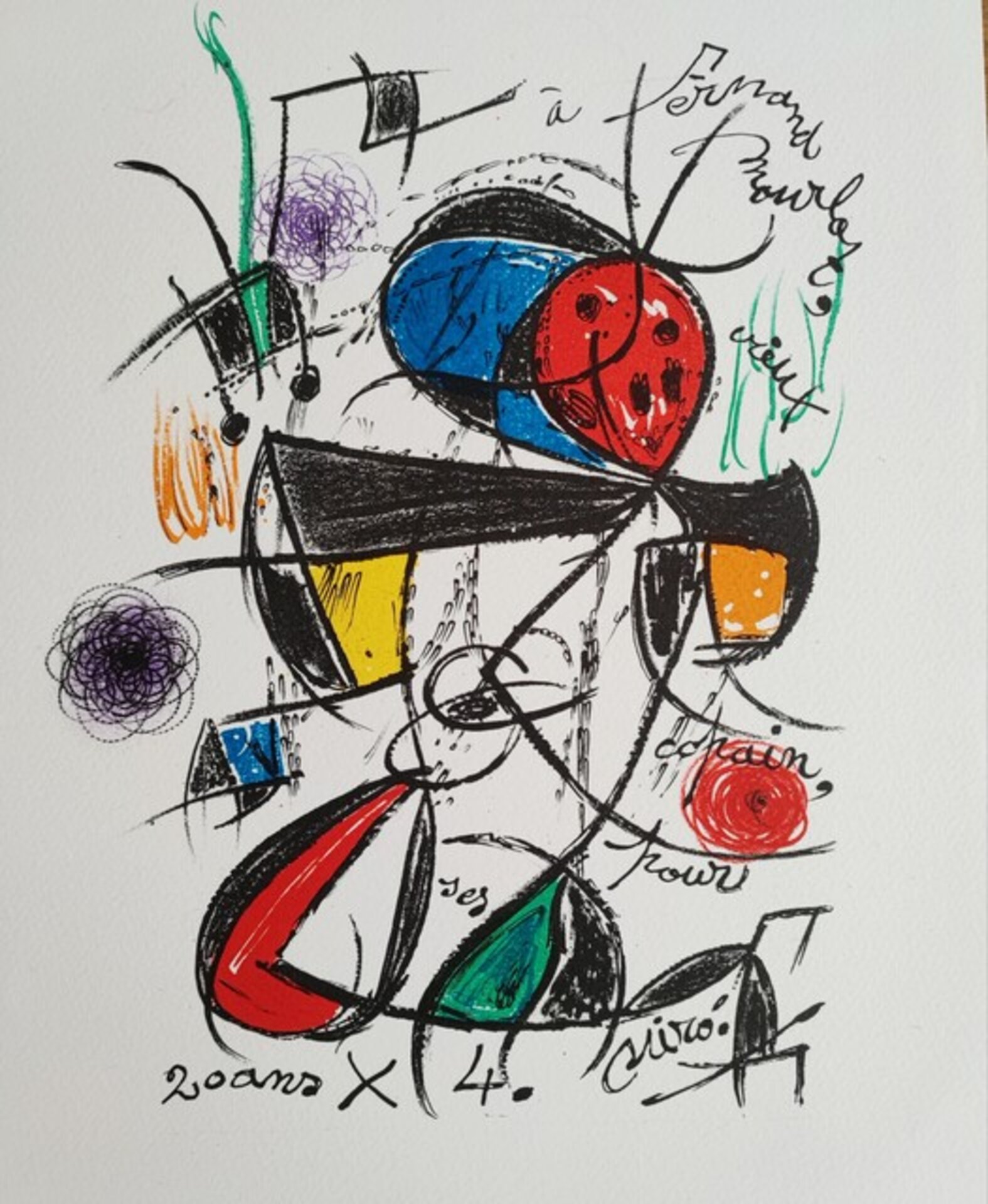 Original composition for Fernand Mourlot