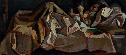 Herbert Philip Barnett, ‘Reading in Bed’, 1941