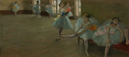 Edgar Degas, ‘Dancers in the Classroom’, ca. 1880