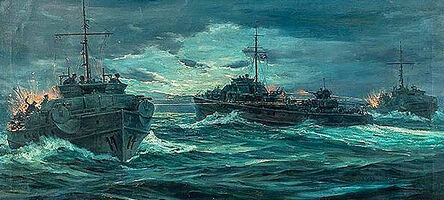 Anton Otto Fischer, ‘World War II Naval Engagement’, 20th Century