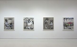 Kim Dingle: Painting Blindfolded, installation view