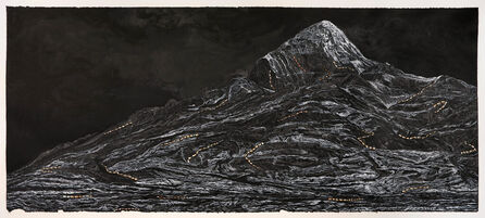 Shi Jin-Hua 石晉華, ‘Pen Walking #183 The Tranquil Peak and Serene Ridges’, 2022