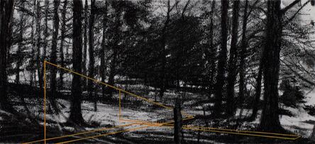 Andrew Mackenzie, ‘Woodland Structure Variations (fleeting fragments of scattered architecture) Orange 2’, 2021