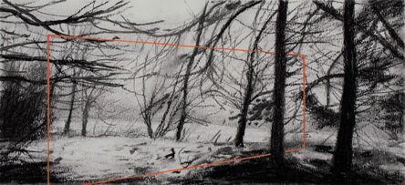 Andrew Mackenzie, ‘Woodland Structure Variations (fleeting fragments of scattered architecture) Orange 1’, 2021