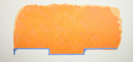 Richard Smith (1931-2016), ‘Horizon I (orange with blue base)’, 1970