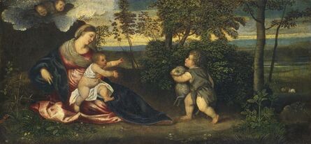 Polidoro Lanzani, ‘Madonna and Child and the Infant Saint John in a Landscape’, 1540/1550