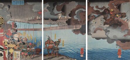 Utagawa Kuniyoshi, ‘Takeda Shingen Destroys Suwa Yorishige in battle.’, 1850