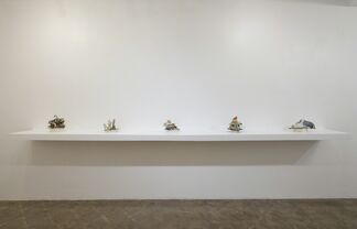 Emily Sudd: Cabinet Pieces, Vanessa Y Chow: Tea Warriors, Alexandra Rose: Where You're Going, installation view