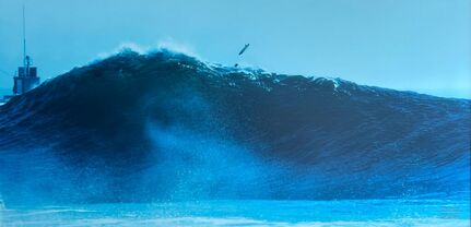 Woody Woodworth, ‘Wedge Peak with Flying Bellyboard’, 1975