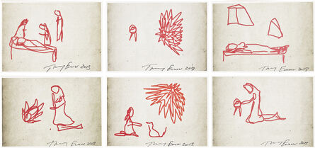 Tracey Emin, ‘Untitled (iPad Sketches, Complete set of 6)’, 2013