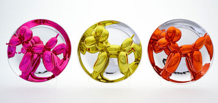 Jeff Koons, ‘Set of three Balloon Dog Plates (Magenta, Yellow, Orange)’, 2015