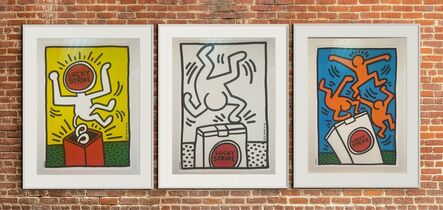 Keith Haring, ‘Lucky Strike Trio’, ca. 1987